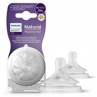 Cumlík Avent Natural Response 2 kusy silikónový 0m Rýchlosť 1 Cumlík Avent Natural Response 2 kusy silikónový 0m Rýchlosť 1