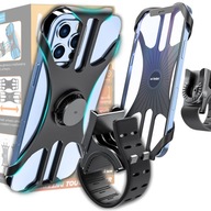 Odolný silikónový držiak pre telefón Smartphone Bicykel Skúter Motocykel Quad Odolný silikónový držiak pre telefón Smartphone Bicykel Skúter Motocykel Quad