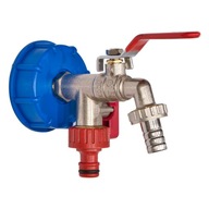 DVOJitý kohútik 1/2" + IBC 1/2" pre 1000l nádrž DVOJitý kohútik 1/2" + IBC 1/2" pre 1000l nádrž