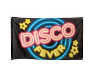 Vlajka dekorácie na diskotéku z 80. rokov