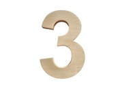 Drevené čísla, drevené čísla, 20 cm, klasické