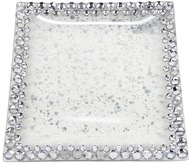 Stojan na sviečku SQUARE s kryštálmi, 20 cm Stojan na sviečku SQUARE s kryštálmi, 20 cm