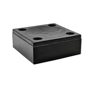 Štvorcová šmykľavka ČIERNA HLINÍK 65X65 25mm Štvorcová šmykľavka ČIERNA HLINÍK 65X65 25mm