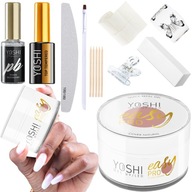 YOSHI EASY gél na nechty sada gélový top UV LED primer na šablóny štetec YOSHI EASY gél na nechty sada gélový top UV LED primer na šablóny štetec