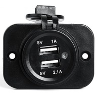 12V duálny adaptér USB nabíjačky 12V duálny adaptér USB nabíjačky