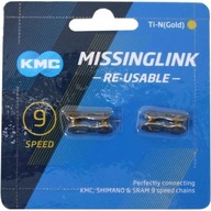 KMC Chain Clips 9-rýchlostné TI-N opätovne použiteľné GOLD 2 kusy KMC Chain Clips 9-rýchlostné TI-N opätovne použiteľné GOLD 2 kusy