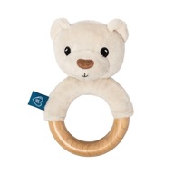 WHISBEAR 23 Eko drevené hryzátko, Julek Teddy Bear, cream WHISBEAR 23 Eko drevené hryzátko, Julek Teddy Bear, cream