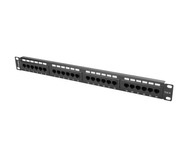 LANBERG Patch Panel 24 Port 1U Cat.6 čierny LANBERG Patch Panel 24 Port 1U Cat.6 čierny