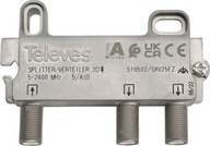 Televes 519502 F 2D rozbočovač 5/4dB 5...2400MHz Televes 519502 F 2D rozbočovač 5/4dB 5...2400MHz
