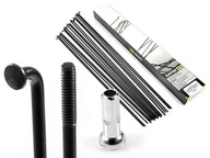 Špice Sapim Leader Black 18 KS 2,0 mm x 286 mm nehrdzavejúca oceľ + niple Špice Sapim Leader Black 18 KS 2,0 mm x 286 mm nehrdzavejúca oceľ + niple