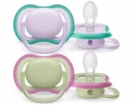 Avent ULTRA AIR cumlík 0-6 m ORTODONTICKÝ priedušný x2 + puzdro BPA FREE