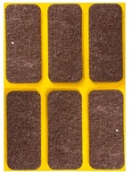 Samolepiace plstené podložky hnedé 25x60 6 ks Samolepiace plstené podložky hnedé 25x60 6 ks