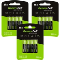 GREEN CELL 12X BATÉRIE AA R6 2000mAh GREEN CELL 12X BATÉRIE AA R6 2000mAh