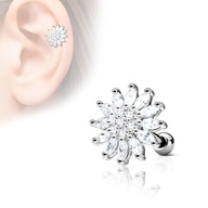 TRAGUS EAR CHRUPKA KRYŠTÁLY VEĽKÝ KVET TRAGUS EAR CHRUPKA KRYŠTÁLY VEĽKÝ KVET