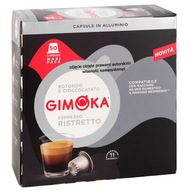 Hliníkové kapsuly Nespresso Čierna silná talianska káva Gimoka Ristretto x50