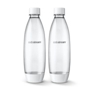 Fľaše SodaStream FUSE 2x1L biele - vhodné do umývačky