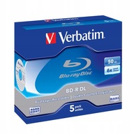 VERBATIM BLU-RAY disky 6x BD-R DL 50GB 5 ks. klenot