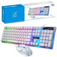 SADA HERNEJ KLÁVESNICE MYŠ RGB PODSVETNUTIA PRE POČÍTAČOVÝCH HRÁČOV SADA HERNEJ KLÁVESNICE MYŠ RGB PODSVETNUTIA PRE POČÍTAČOVÝCH HRÁČOV