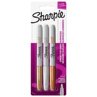Permanentný popisovač rôznych metalických farieb Sharpie 3 ks. Permanentný popisovač rôznych metalických farieb Sharpie 3 ks.