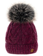 Dámska zimná čiapka pletená fleece teplá vlna WOOLK Dámska zimná čiapka pletená fleece teplá vlna WOOLK