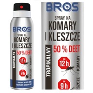 SPREJ NA KOMÁRE A KLIŠŤATY 50% DEET BROS 180ML BEZPEČNÝ A ÚČINNÝ SPREJ NA KOMÁRE A KLIŠŤATY 50% DEET BROS 180ML BEZPEČNÝ A ÚČINNÝ