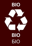 Nálepka Recyklácia ~A4 BIO (PL, ENG, UKR) fólia