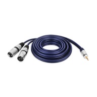 Jack kábel 3,5mm Zástrčka - 2x XLR Zástrčka VITALCO 1,0m Jack kábel 3,5mm Zástrčka - 2x XLR Zástrčka VITALCO 1,0m