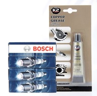 4x zapaľovacie sviečky BOSCH 0 242 236 564 + mazivo 4x zapaľovacie sviečky BOSCH 0 242 236 564 + mazivo