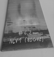 Oceľ NCV1 /80CrV2/1.2235, rozmer #6,2x150x300 mm