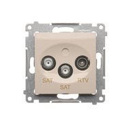 SIMON 54 DASK2.01/41 SAT-SAT-RTV satelitná zásuvka SIMON 54 DASK2.01/41 SAT-SAT-RTV satelitná zásuvka