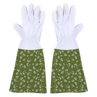 Dlhé kožené záhradné rukavice