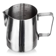 Nádoba na mlieko, oceľová rukoväť, odmerka mlieka, 350 ml Nádoba na mlieko, oceľová rukoväť, odmerka mlieka, 350 ml