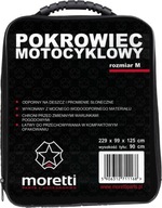 KRYT NA MOTOCYKL MORETTI M 229x125x99 čierny