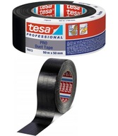 TESA DUCK TAPE Čierna vodeodolná silná opravná lepiaca páska 50m