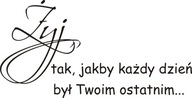 Nápis na stenu, nálepka - Live... - 101 Nápis na stenu, nálepka - Live... - 101