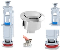 Vypúšťací ventil pre kompaktnú záchodovú nádrž pre Koło, Cersanit, Roca, NASTAVITEĽNÝ