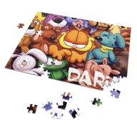 Puzzle + MENO + krabica GARFIELD A3 252 ks Puzzle + MENO + krabica GARFIELD A3 252 ks