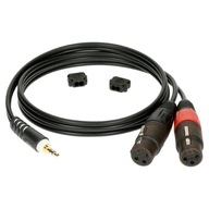 KLOTZ AY8-200 kábel Jack mini-2xXLRf samica 2 m