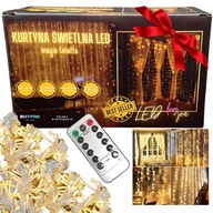 LED svetelný záves GIRLAND lampy na WINDOW závesné cencúle TEPLÁ farba 3X3 LED svetelný záves GIRLAND lampy na WINDOW závesné cencúle TEPLÁ farba 3X3