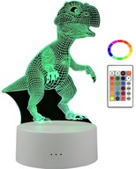 DINOSAUR 3D USB nočná lampa, 16 LED farieb DINOSAUR 3D USB nočná lampa, 16 LED farieb