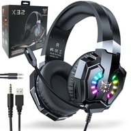 HERNÉ SLÚCHADLÁ DO UCHA ONIKUMA X32 RGB ČIERNA HERNÉ SLÚCHADLÁ DO UCHA ONIKUMA X32 RGB ČIERNA