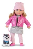 Bábika Natália s plyšovým psíkom, 35 cm