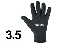Neoprénové rukavice 3,5 SEAC čierne plavecké XS