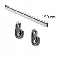 RÚRA DO ŠATNÍKA, OVÁLNA ODEVNÁ TYČ 150 cm RÚRA DO ŠATNÍKA, OVÁLNA ODEVNÁ TYČ 150 cm