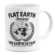 Flat Earth Society Hrnček na plochú zem Flat Earth Society Hrnček na plochú zem