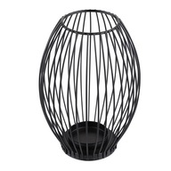 KOVOVÝ STOJAN NA SVIEČKU GLAMOUR BLACK LOFT 22CM KOVOVÝ STOJAN NA SVIEČKU GLAMOUR BLACK LOFT 22CM