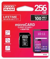 GOODRAM 256 GB micro SD XC Class 10 UHS-1 + 100 MB