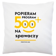 Program 500 plus pre zváračov Biely vankúš Program 500 plus pre zváračov Biely vankúš