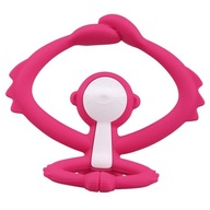 Hračka Mombella Teether Monkey Tmavoružová Hračka Mombella Teether Monkey Tmavoružová