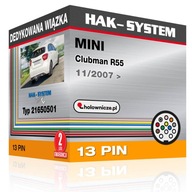 MINI Clubman R55 11/2007+ 13-kolíkový špeciálny postroj MINI Clubman R55 11/2007+ 13-kolíkový špeciálny postroj